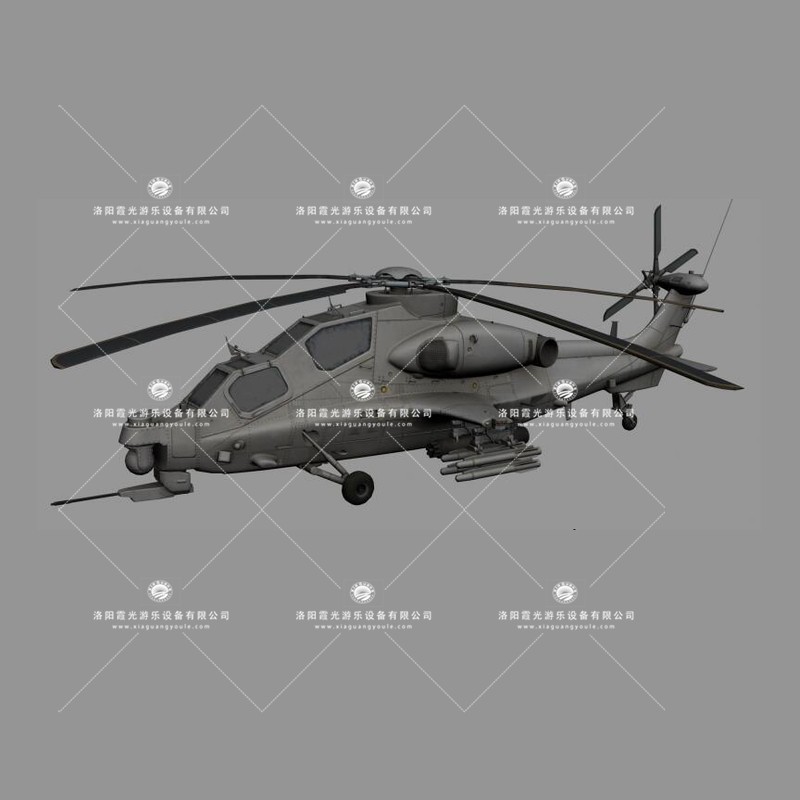 行唐武装直升机3D模型